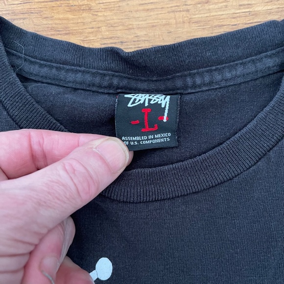 Vintage Y2K 90’s Stussy Graffiti Old Skool Flavor Short Sleeve T Shirt Sz Large - Picture 4 of 7